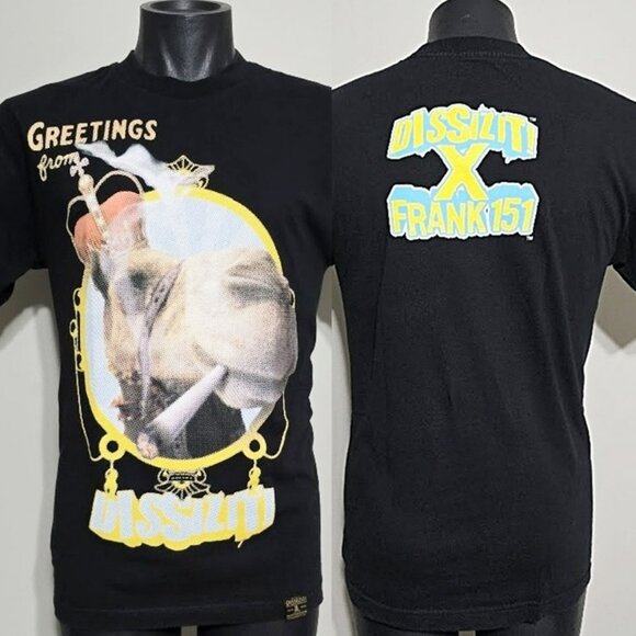 Frank 151 Dissizit Tee Shirt M Smoking Camel Postcard Usa Streetwear T-Shirt - Picture 1 of 10